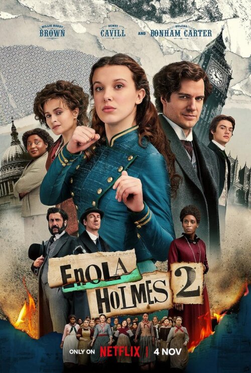Enola Holmes 2 (2022) movie poster